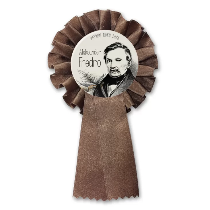przypinka kotylion Aleksander Fredro patron 2023