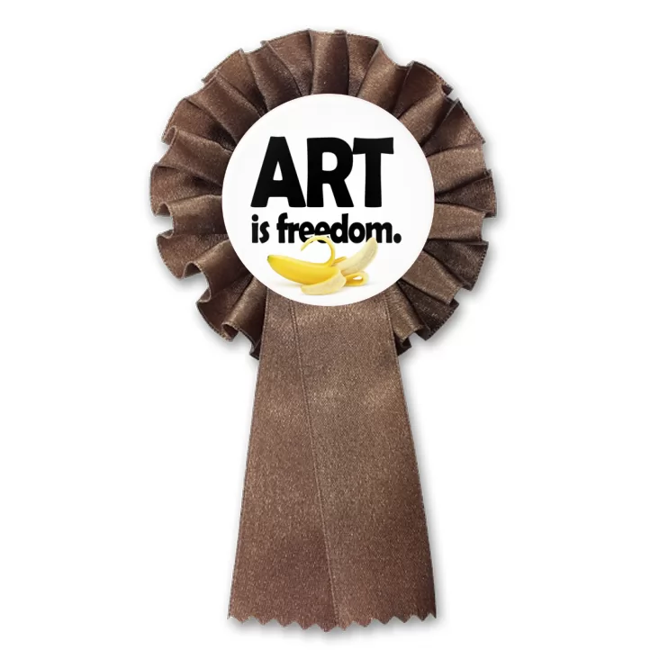 przypinka kotylion Art is freedom