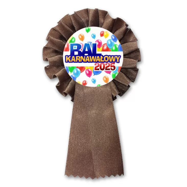 przypinka kotylion Bal Karnawałowy w balonach