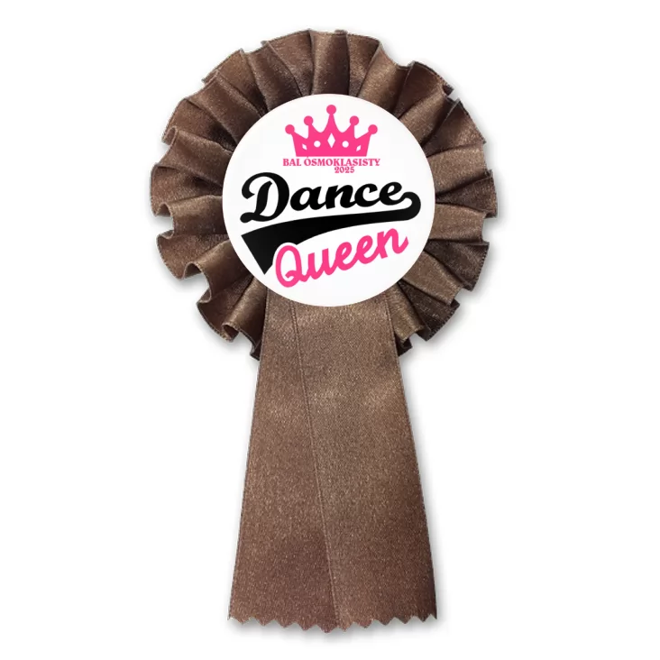 przypinka kotylion Bal ósmoklasisty Dance Queen