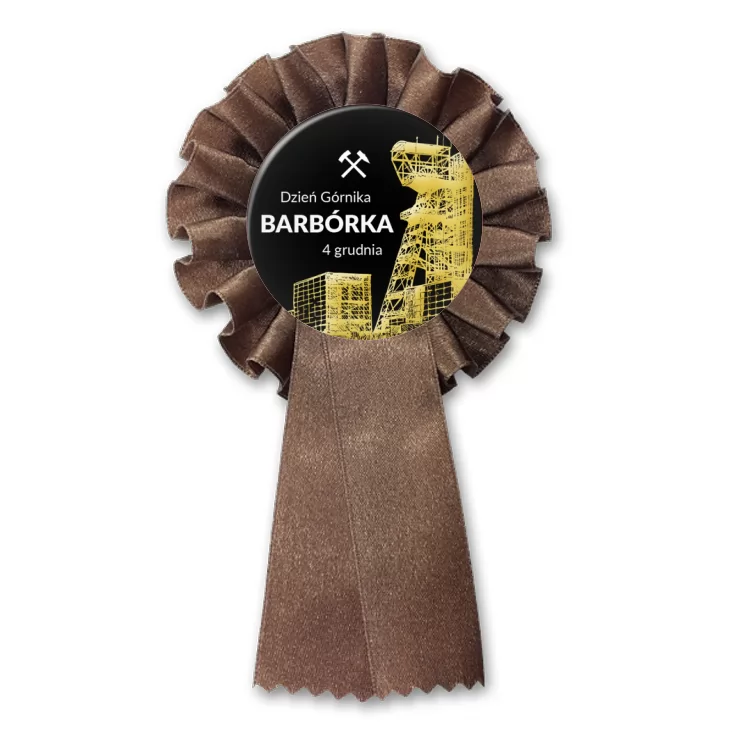 przypinka kotylion Barbórka Dzień Górnika