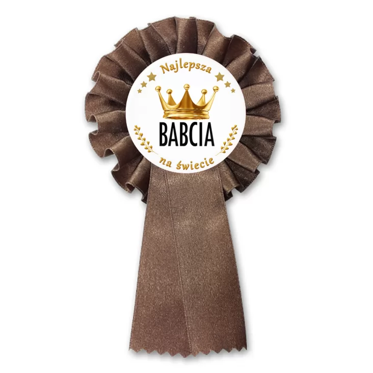 przypinka kotylion Dzień Babci - Królowa Babcia