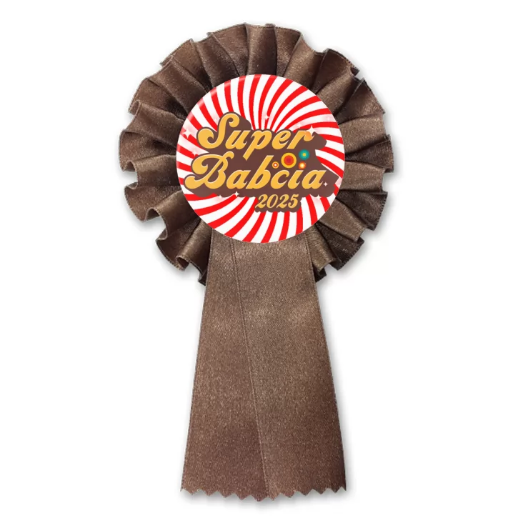 przypinka kotylion Dzień Babci - Super Babcia