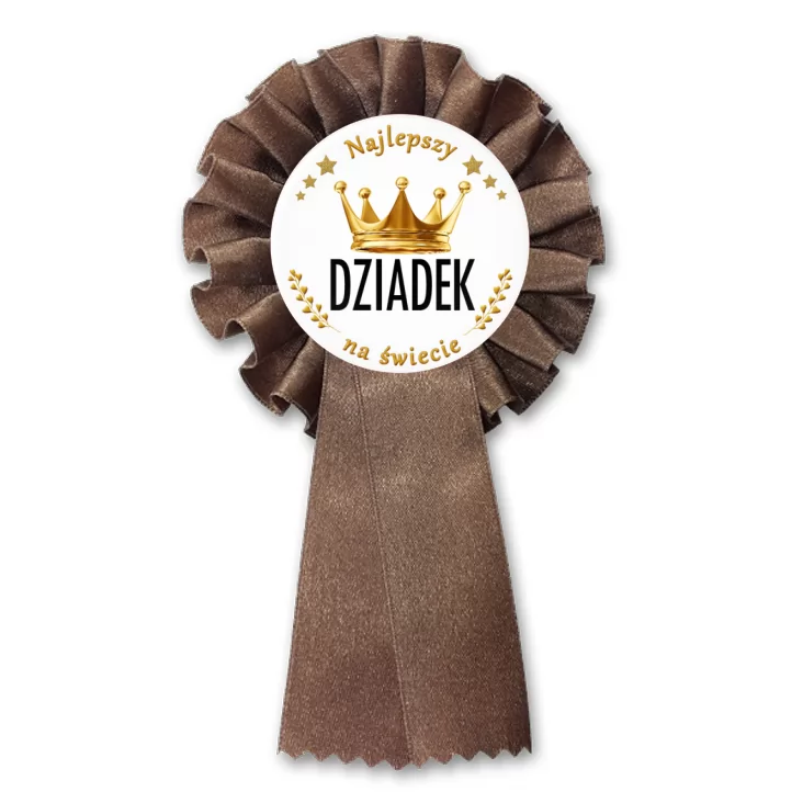 przypinka kotylion Dzień Dziadka - Król Dziadek