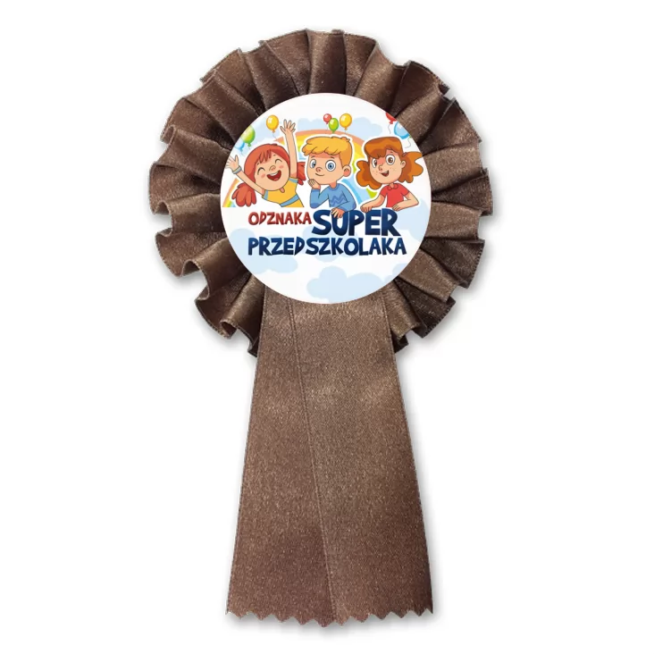 przypinka kotylion Dzień Przedszkolaka Super Przedszkolak