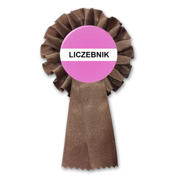 przypinka kotylion Gramatyka liczebnik