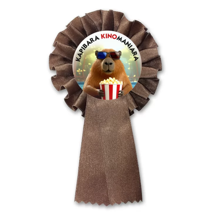 przypinka kotylion Kapibara kinomaniara