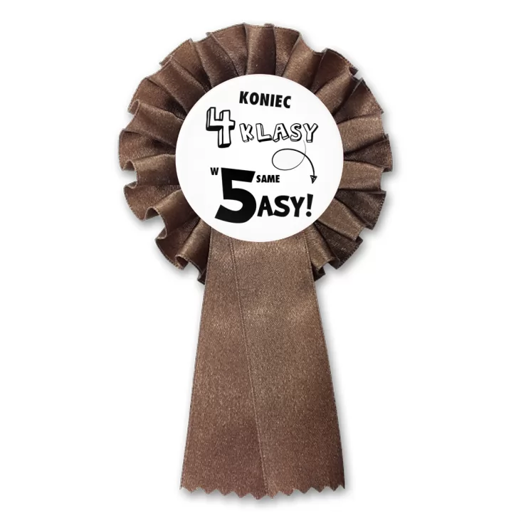 przypinka kotylion Koniec 4 klasy