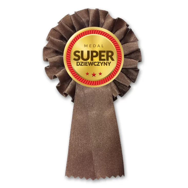 przypinka kotylion Medal Super Dziewczyny