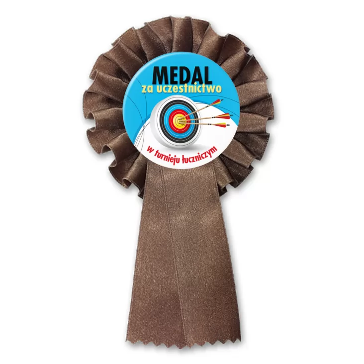przypinka kotylion Medal za uczestnictwo u turnieju łuczniczym