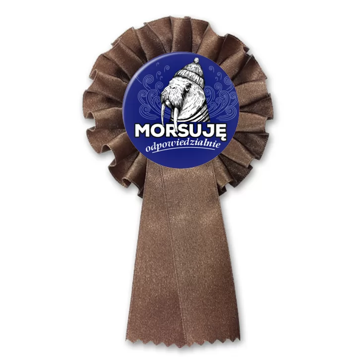 przypinka kotylion Morsuję odpowiedzialnie