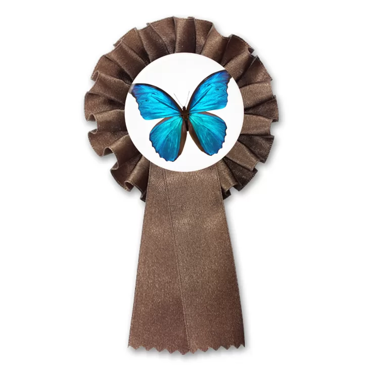 przypinka kotylion Motyl modraszek