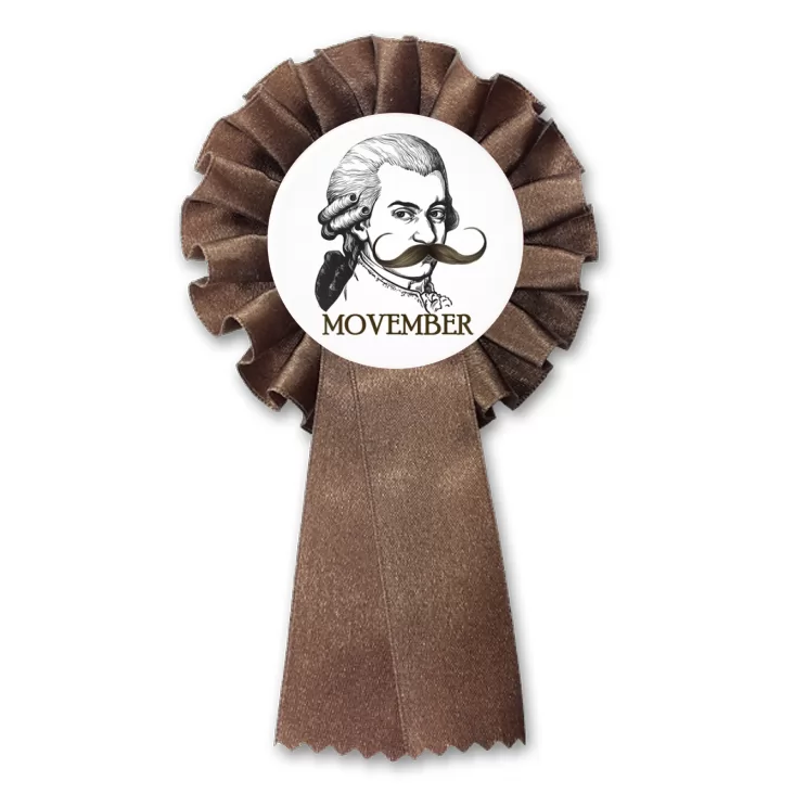 przypinka kotylion Movember Mozart