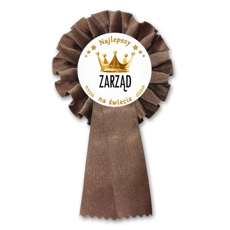przypinka kotylion Najlepszy Zarząd na świecie