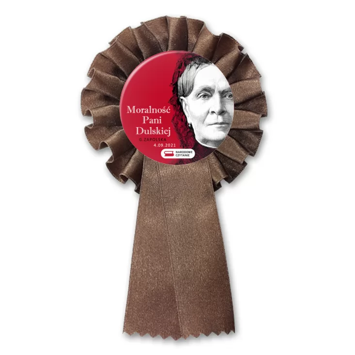przypinka kotylion Narodowe Czytanie