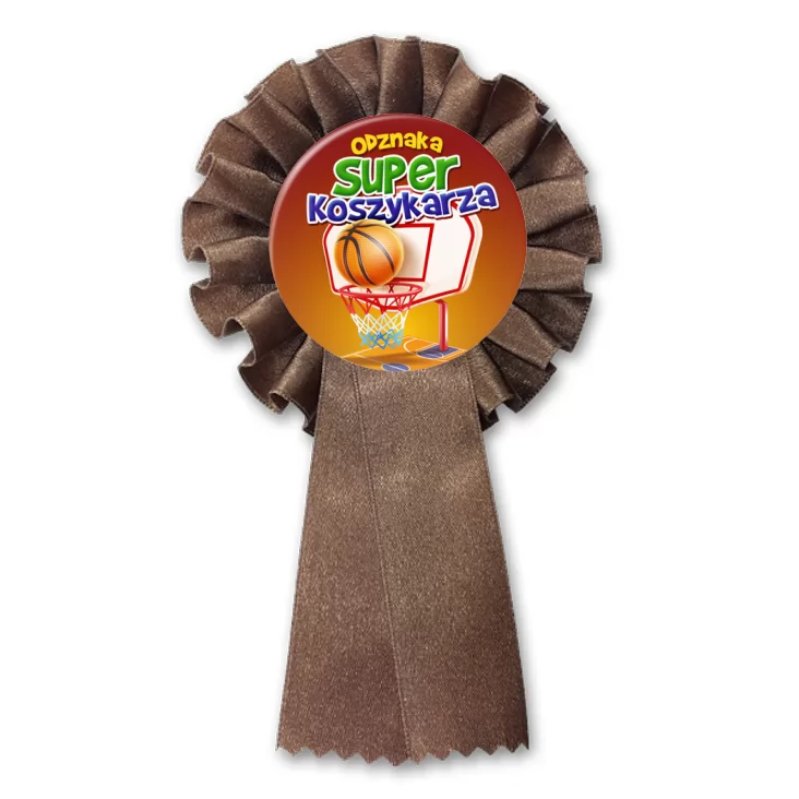 przypinka kotylion Odznaka Super Koszykarza