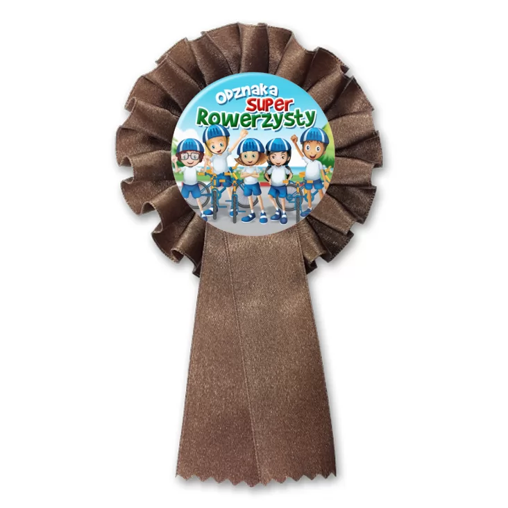 przypinka kotylion Odznaka Super Rowerzysty