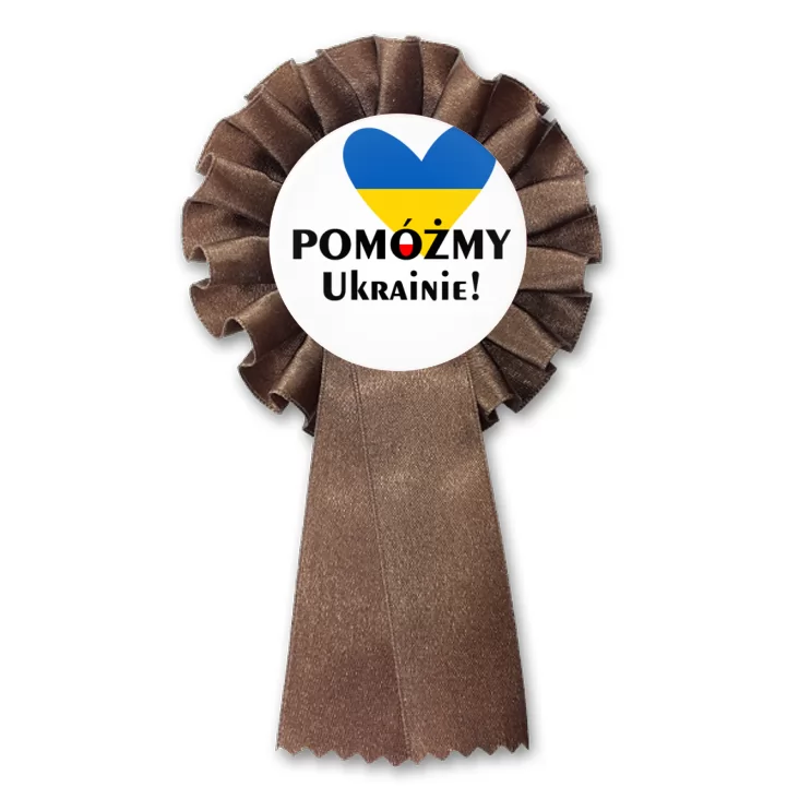 przypinka kotylion Pomoc dla Ukrainy