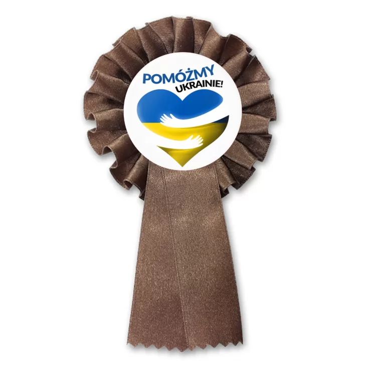 przypinka kotylion Pomóżmy Ukrainie