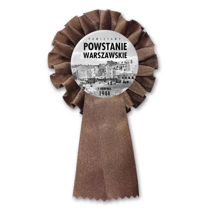przypinka kotylion Powstanie Warszawskie stare zdjęcie