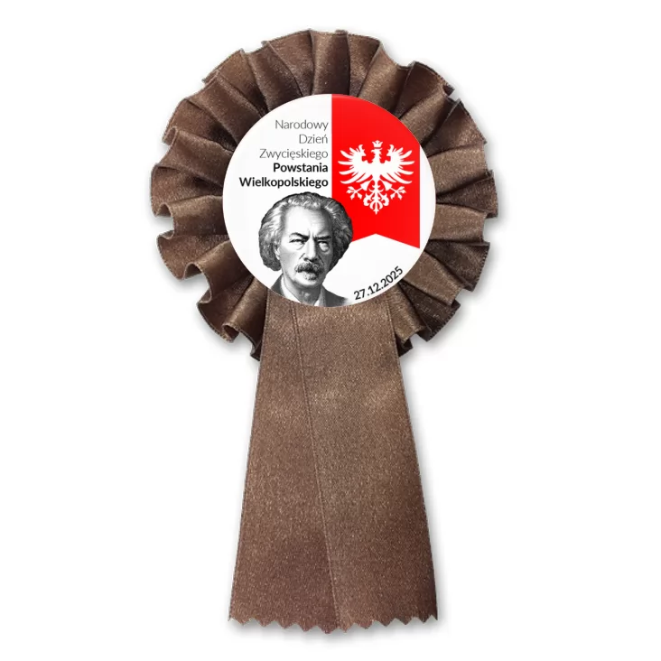 przypinka kotylion Powstanie Wielkopolskie Paderewski