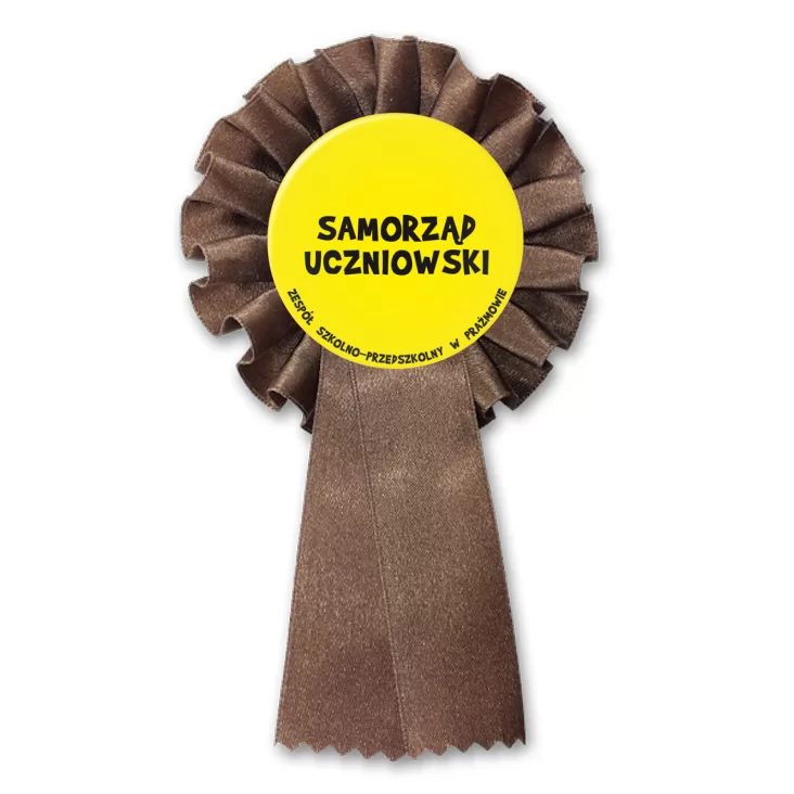 przypinka kotylion Samorząd Uczniowski Zespół Szkolno-Przedszkolny w Prażmowie