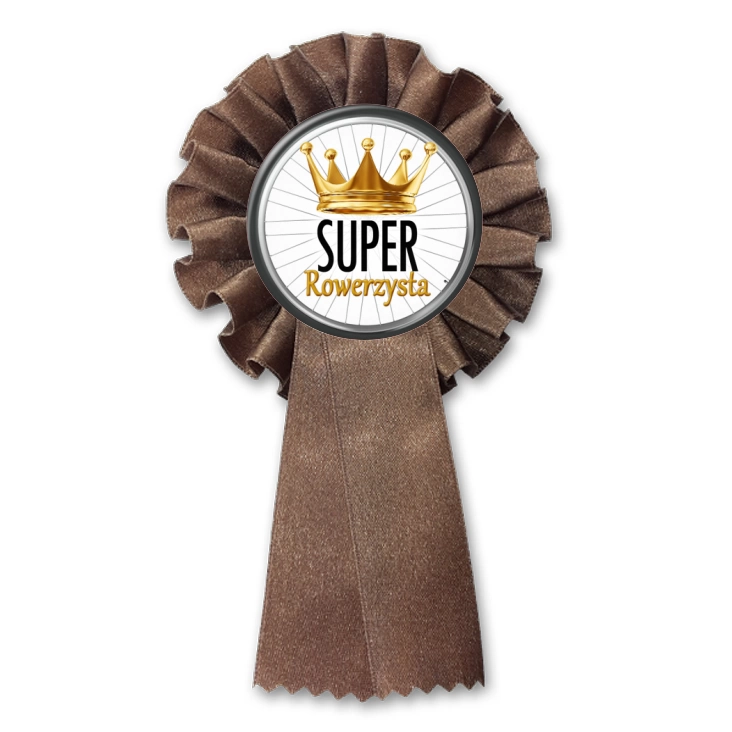 przypinka kotylion Super rowerzysta