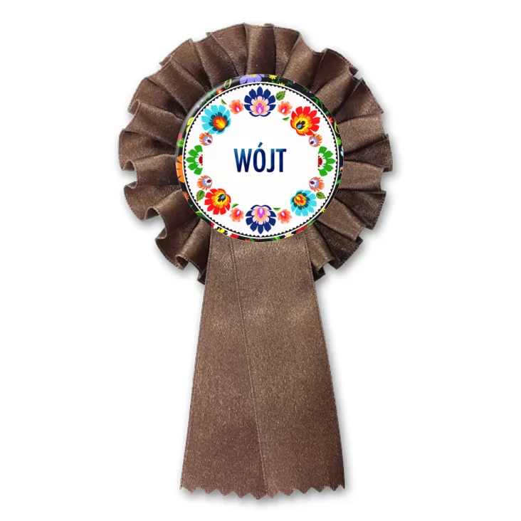 przypinka kotylion Wójt folk