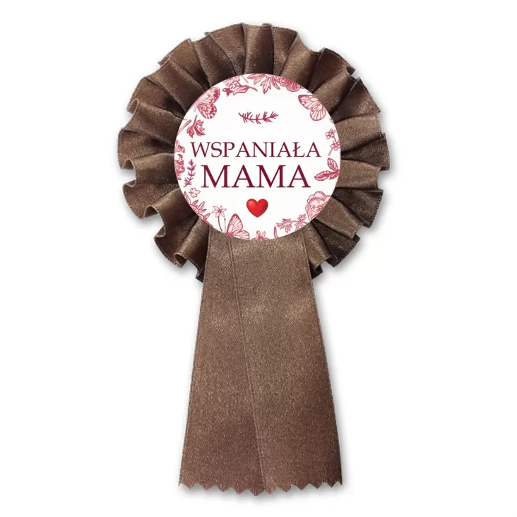przypinka kotylion Wspaniała Mama Dzień Matki