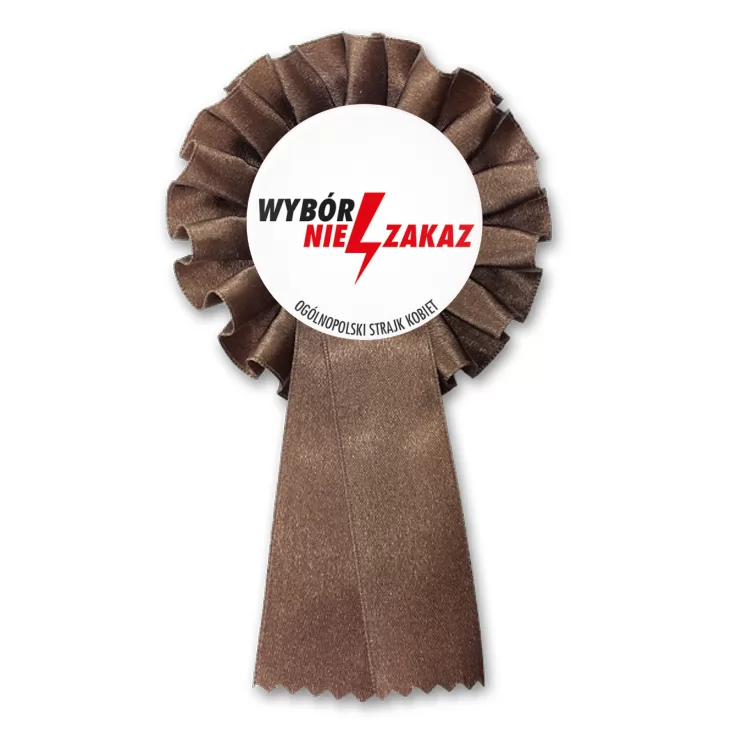 przypinka kotylion Wybór nie zakaz