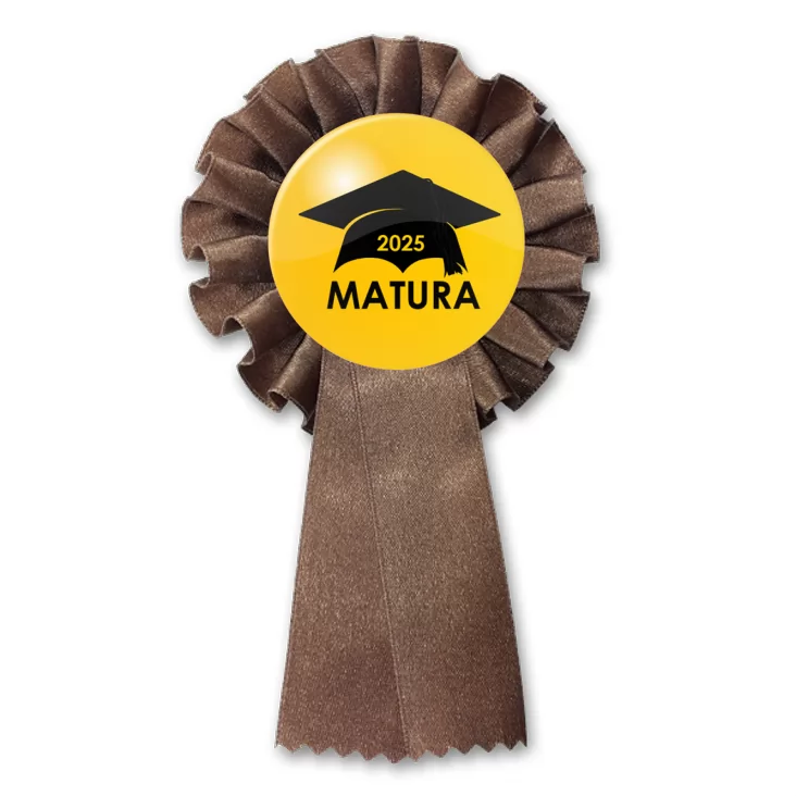 przypinka kotylion Matura czarny biret