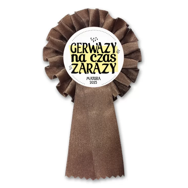 przypinka kotylion Gerwazy na czas zarazy