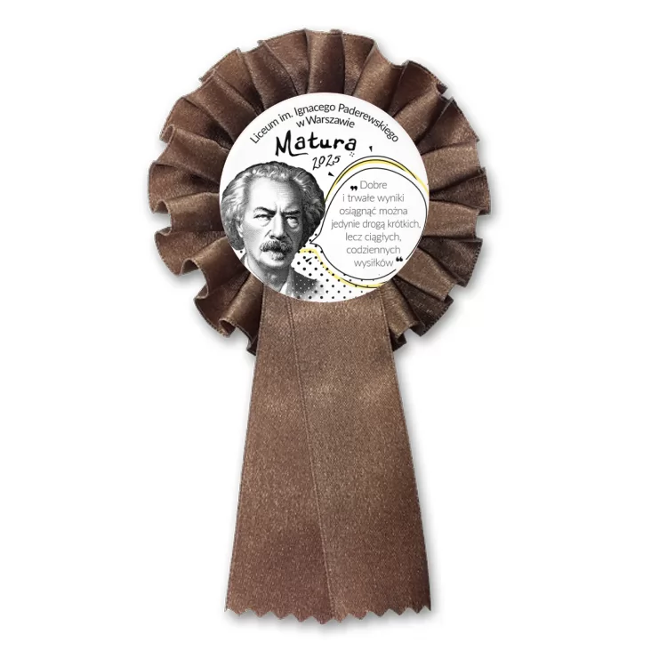 przypinka kotylion Matura Ignacy Paderewski