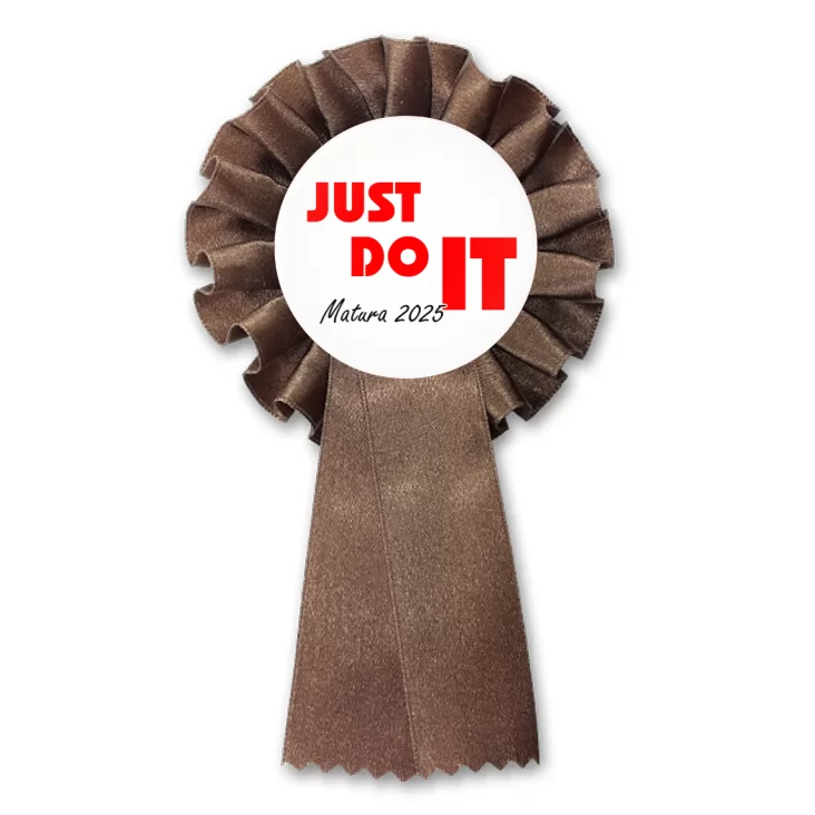 przypinka kotylion Matura just do it
