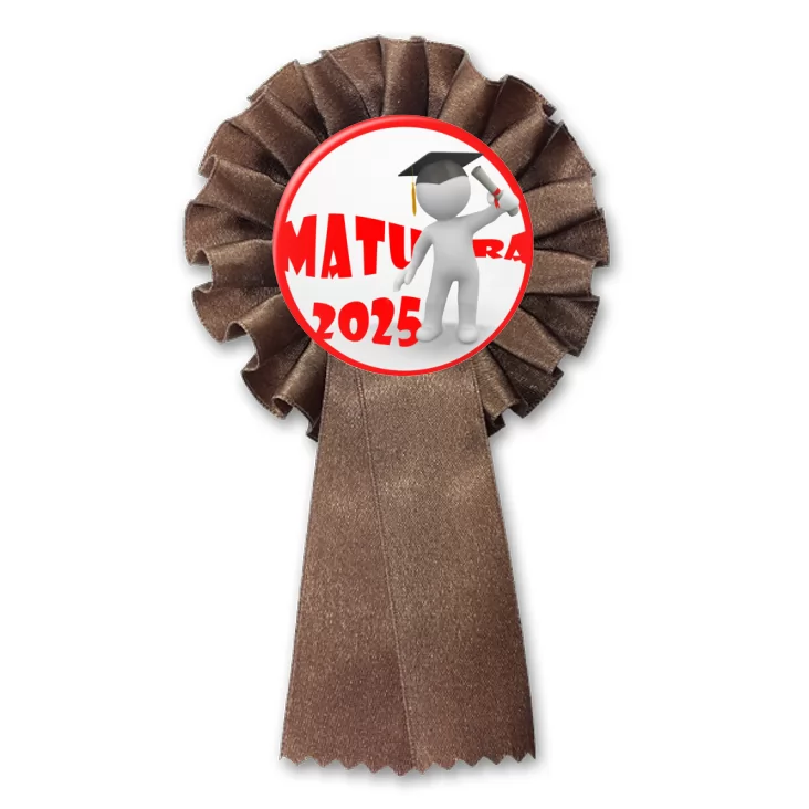 przypinka kotylion Matura Everyman w birecie