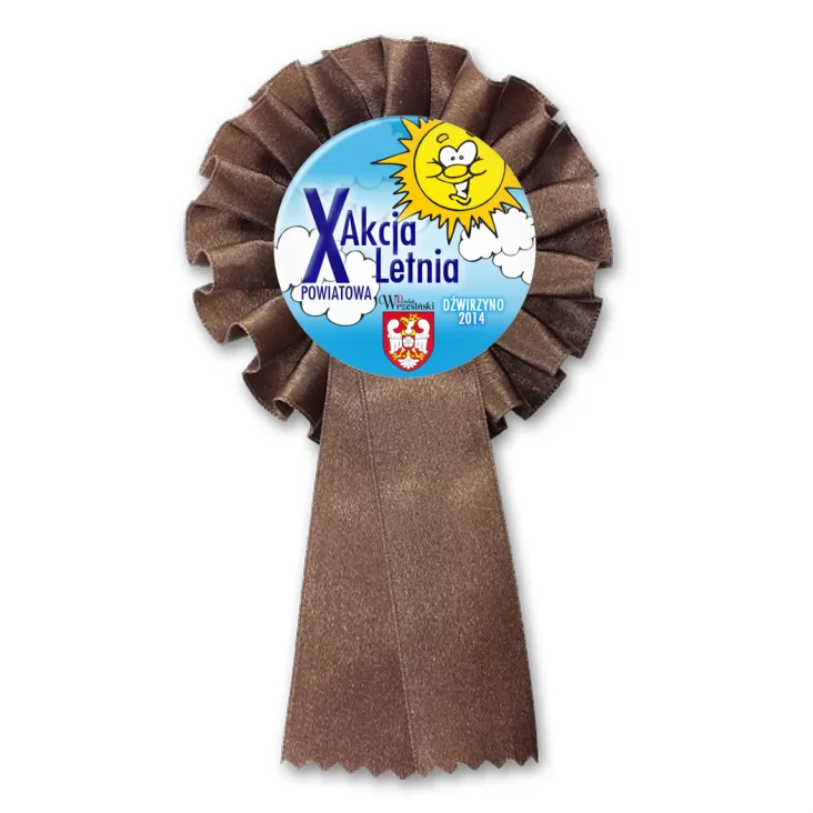 przypinka kotylion X Powiatowa Akcja Letnia