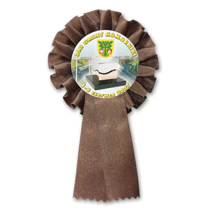 przypinka kotylion Dni Gminy Komorniki 2007