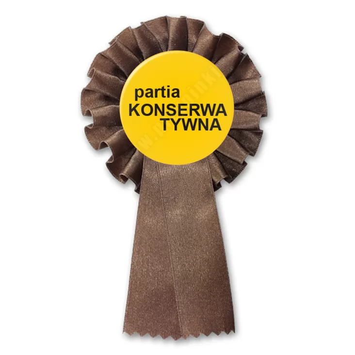 przypinka kotylion Partia konserwatywna