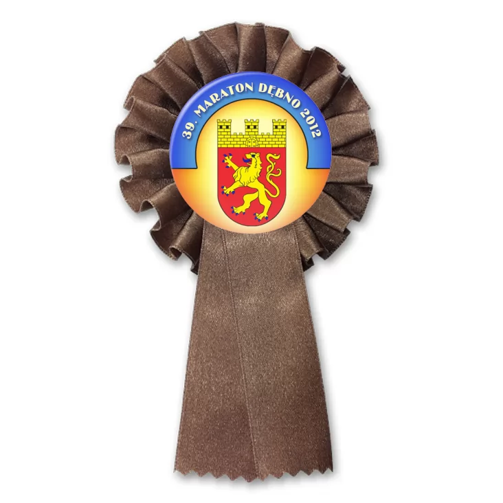 przypinka kotylion 39. Maraton Dębno 2012