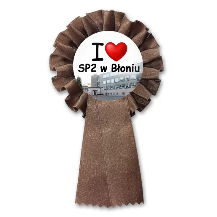 przypinka kotylion I love SP2 w Błoniu