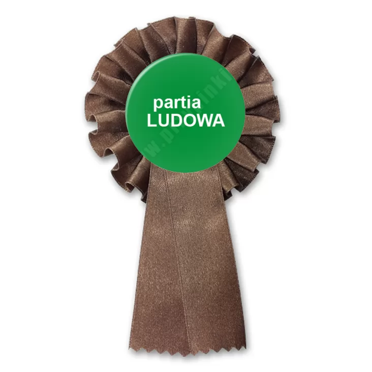 przypinka kotylion Partia ludowa