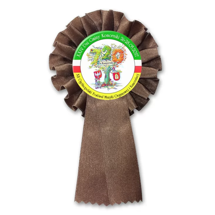 przypinka kotylion XXIV Dni Gminy Komorniki