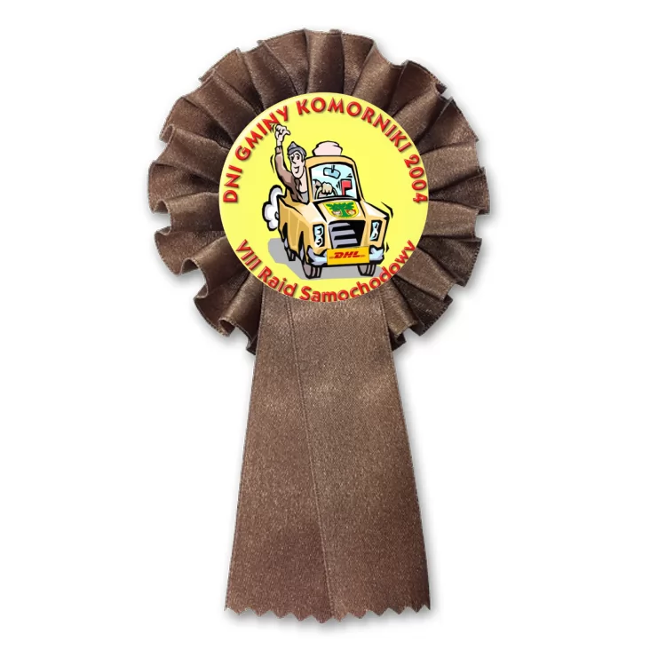 przypinka kotylion VIII Rajd Samochodowy