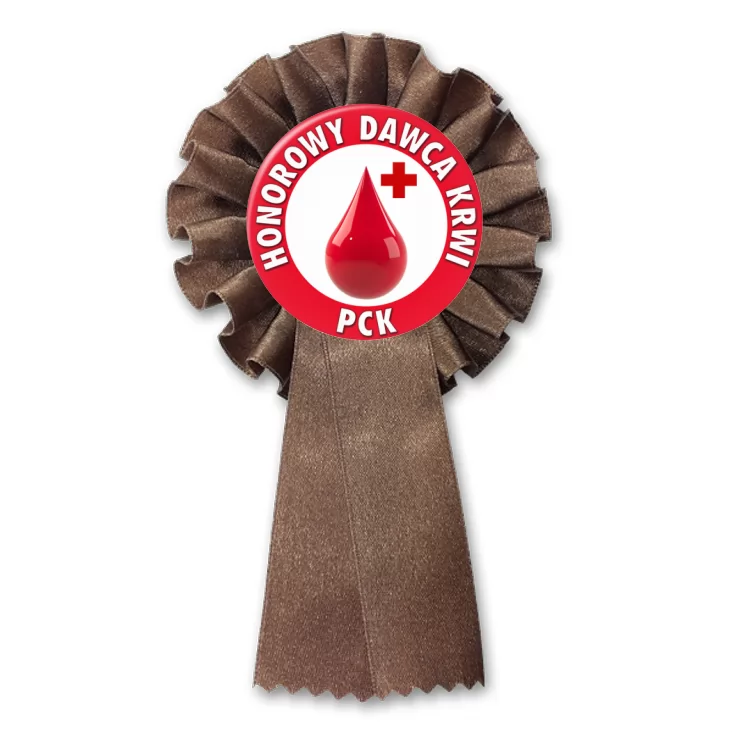 przypinka kotylion Honorowy Dawca Krwi