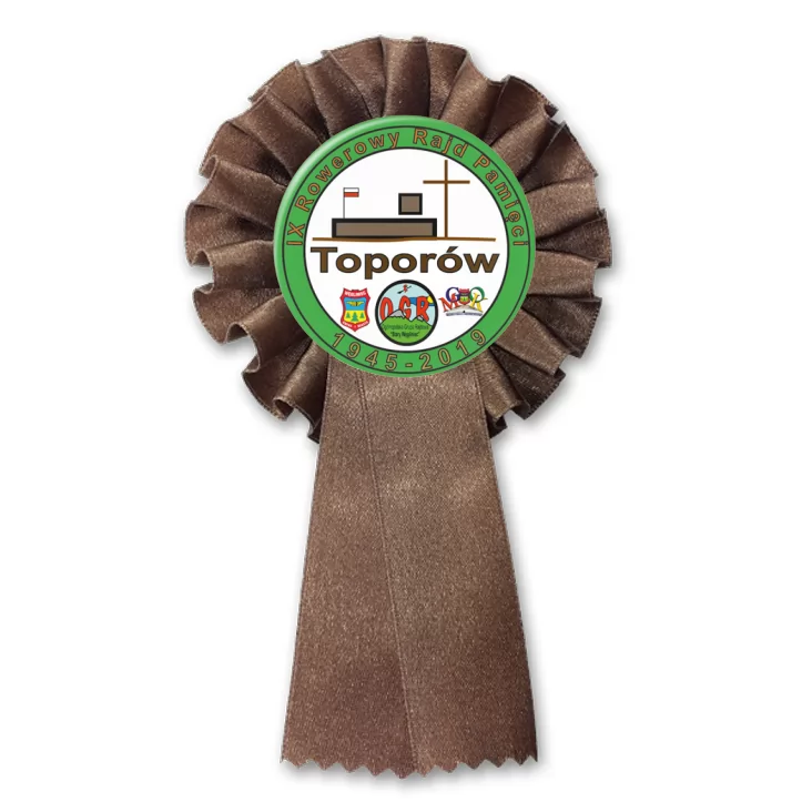 przypinka kotylion IX Rowerowy Rajd Pamięci