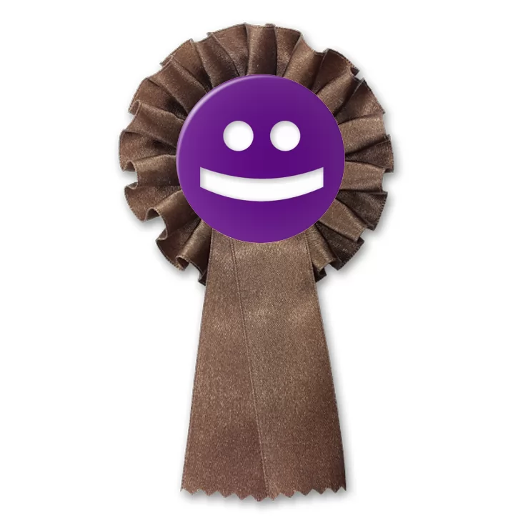 przypinka kotylion Buźka