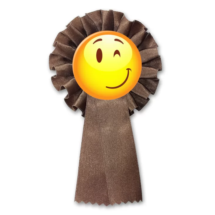 przypinka kotylion Buźka