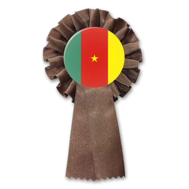 przypinka kotylion Flaga Kamerun