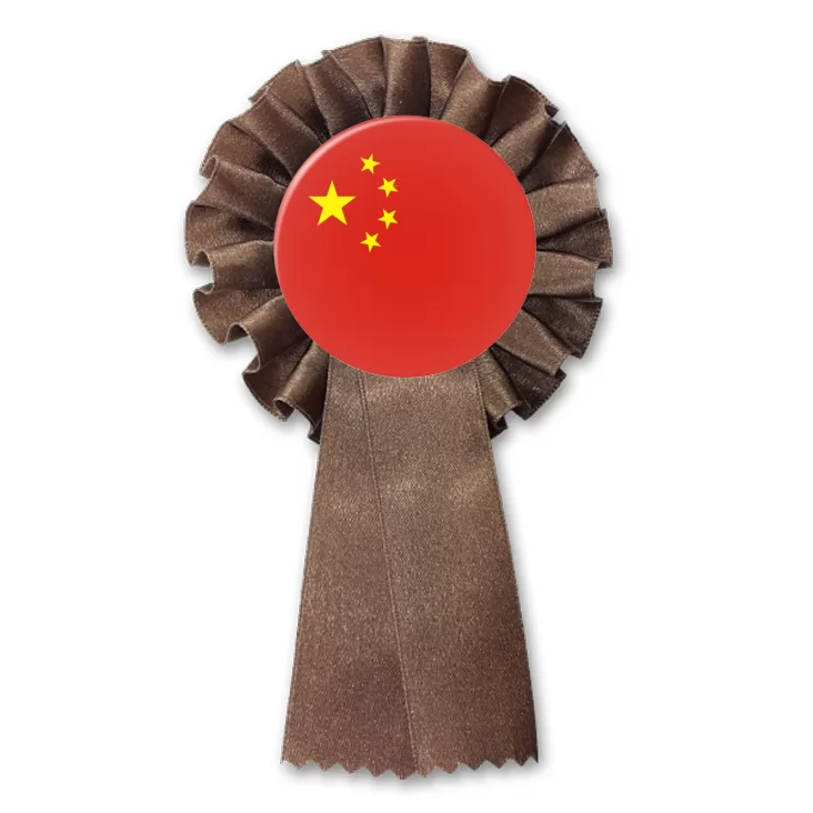 przypinka kotylion Flaga Chiny