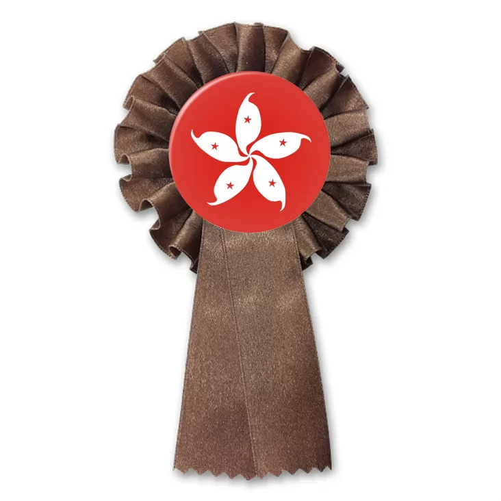 przypinka kotylion Flaga Hong Kong 
